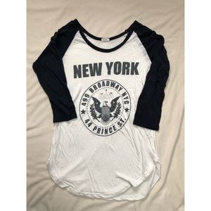 Brandy Melville New York Baseball Tee